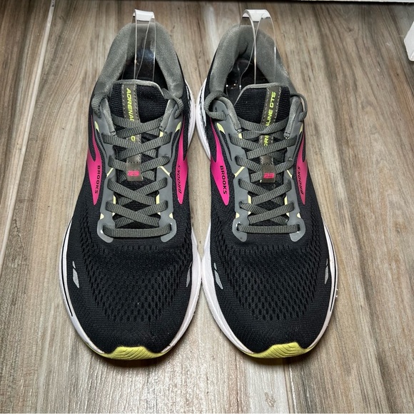Brooks Adrenaline GTS 23 Black, Gunmetal and Sharp Green, Women’s 11.5 Medium - Picture 3 of 12